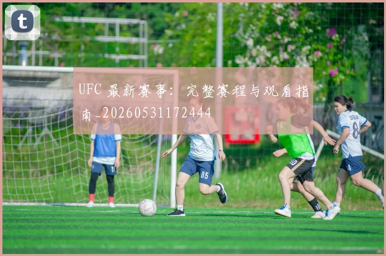 UFC 最新赛事:完整赛程与观看指南_20260531172444